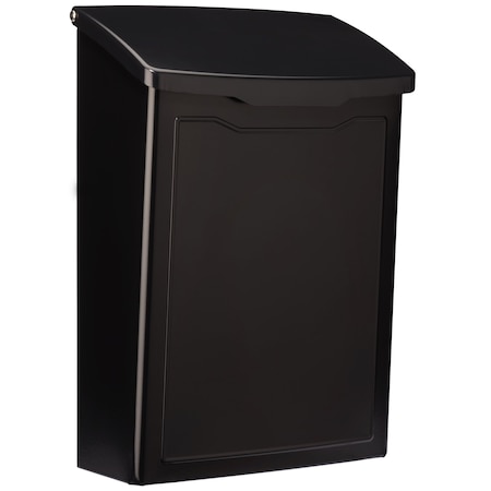 Architectural Mailboxes Mailbox, Black, Wall Mount, Small 2681B